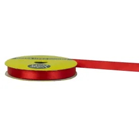 10mm Red Polyester Satin Ribbon 10m