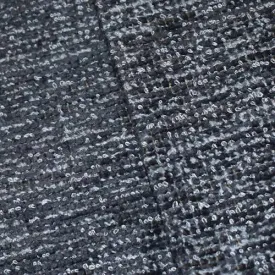 2 1/2 YD PC - Storm Gray/White Boucle/Chenille Home Decorating Fabric