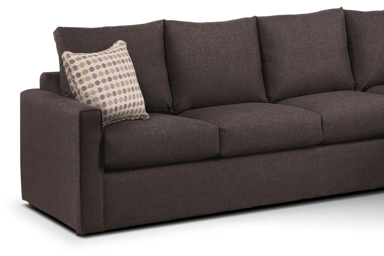 Athina 2-Piece Sectional with Left-Facing Queen Sofa Bed - Nutmeg