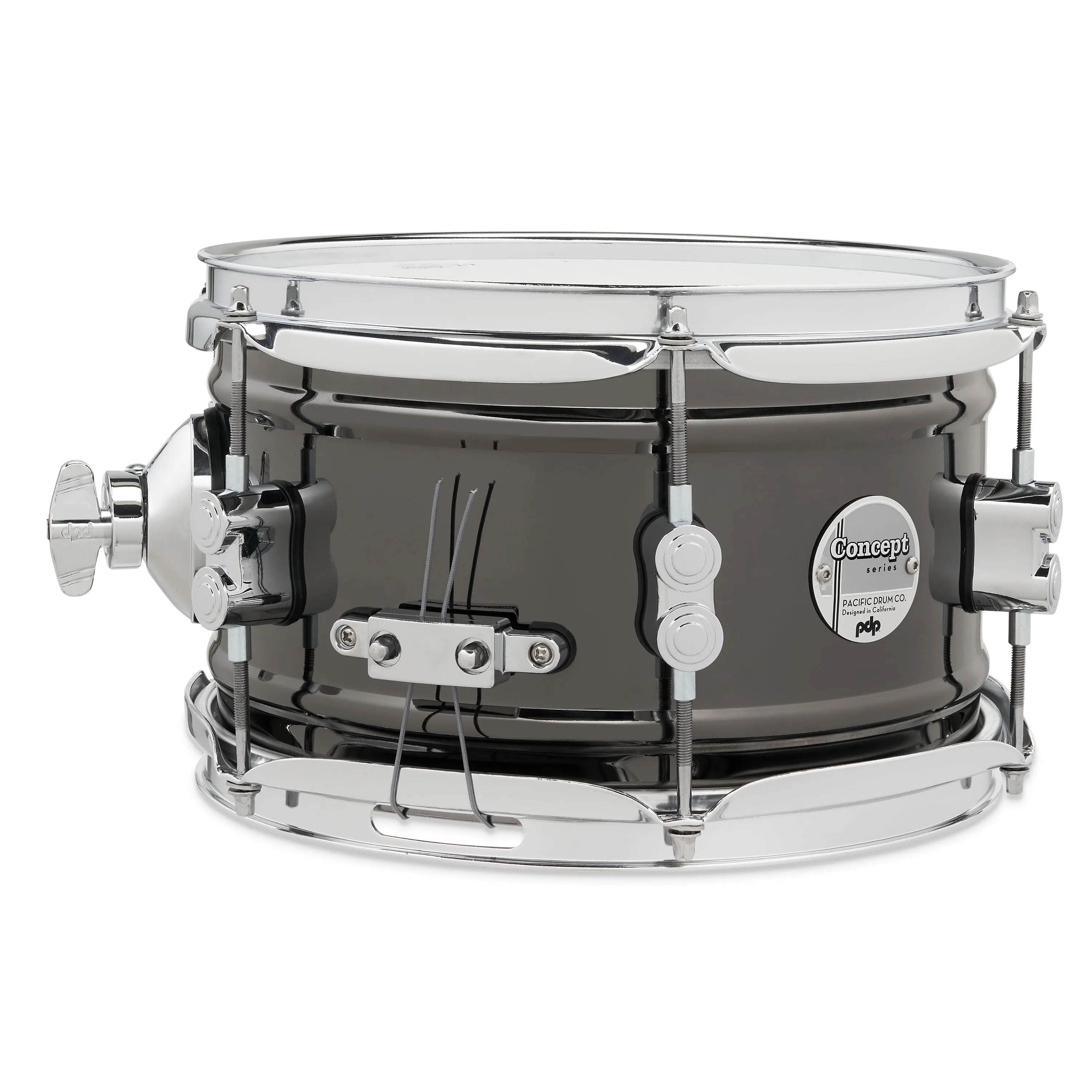 Blk Nickel Over Steel Snare, 6x10"