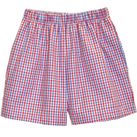 Blue/Red Tri Color Checks Shorts