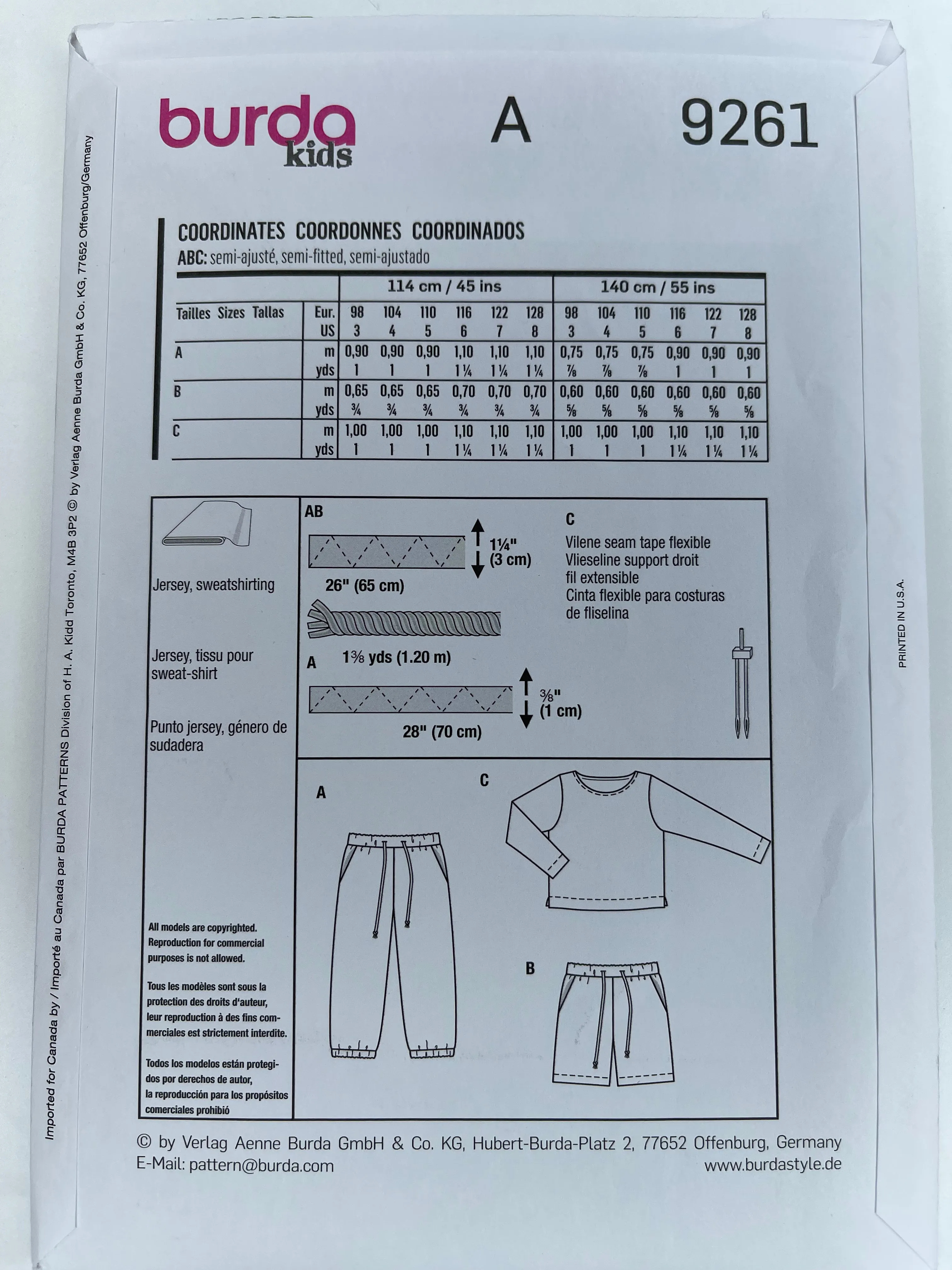 BURDA KIDS Coordinates - 9261