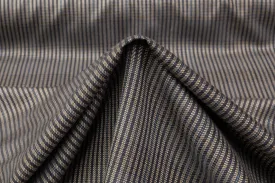 Checked Italian Wool Suiting - Gray