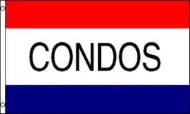 Condos Polyester Flag Banner Sign