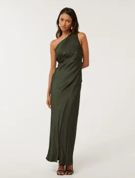 Emily Petite One Shoulder Maxi Dress