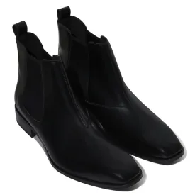 Jonas - Classic Black Chelsea Boots