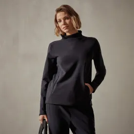 Long Sleeve Polar Fleece Turtleneck - Black