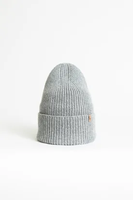 Merino Rib Hat in Flint Grey