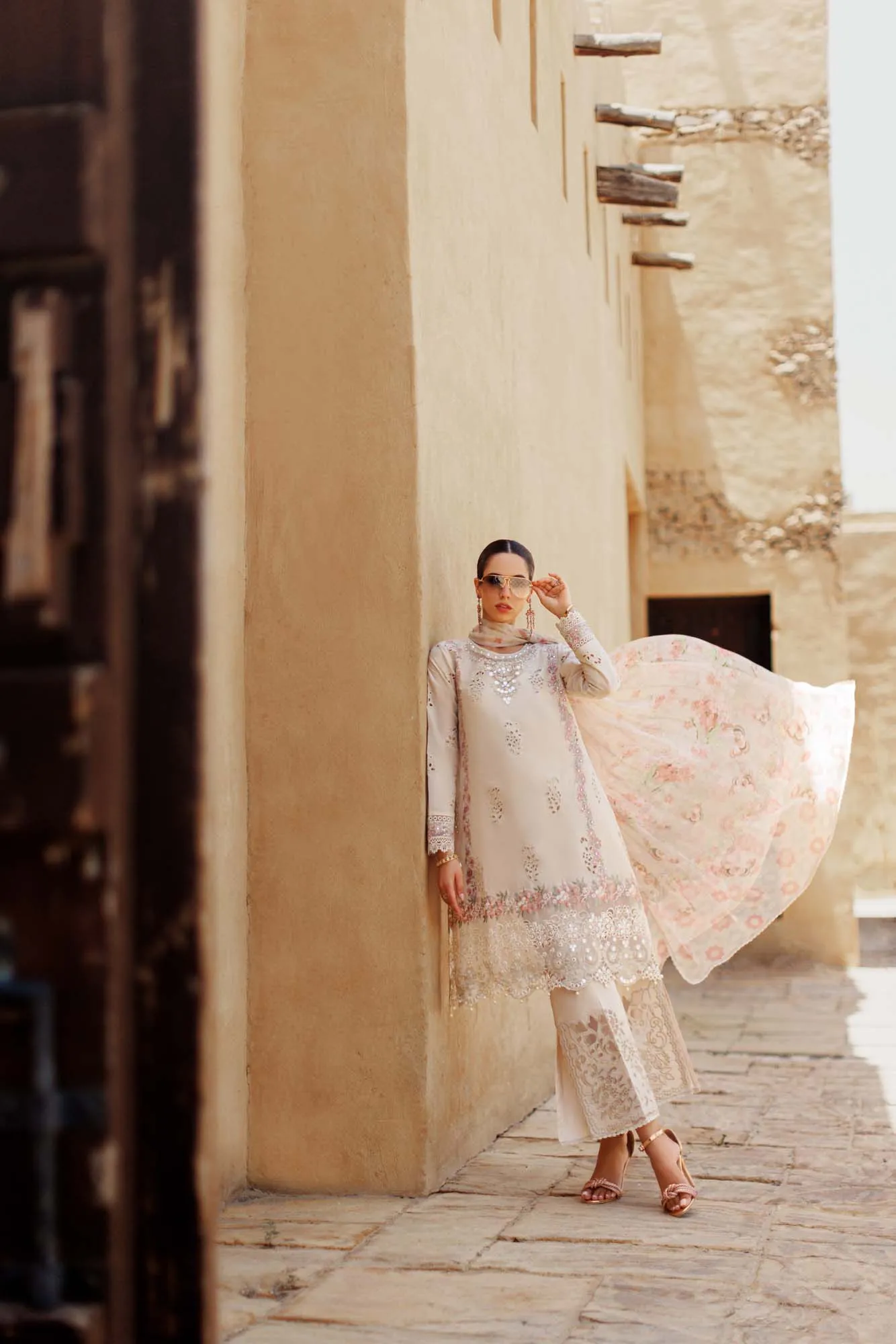 Noor by Saadia Asad Eid Handwork Laserkari Lawn – D2