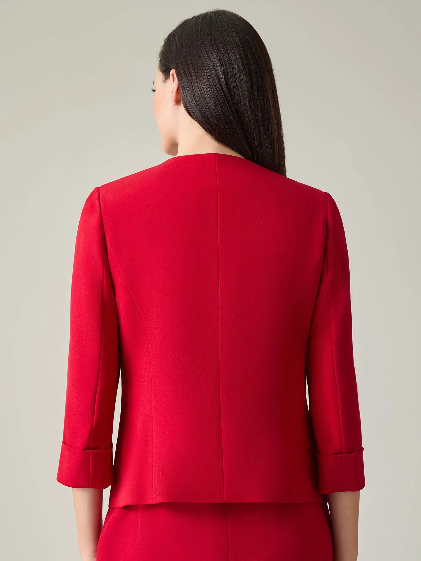 Plus Elle Jacket, Iconic Stretch Crepe