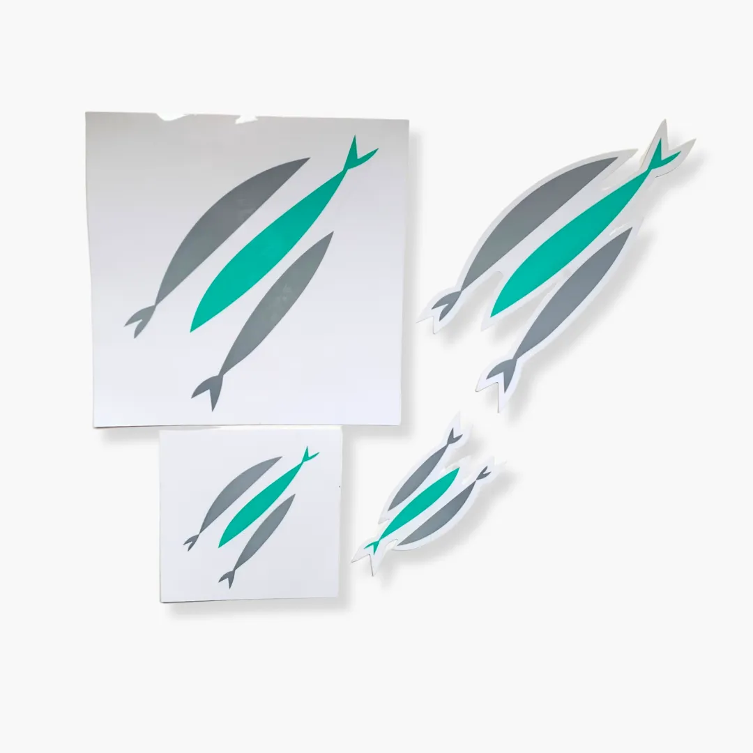 Three Fish Sticker Set