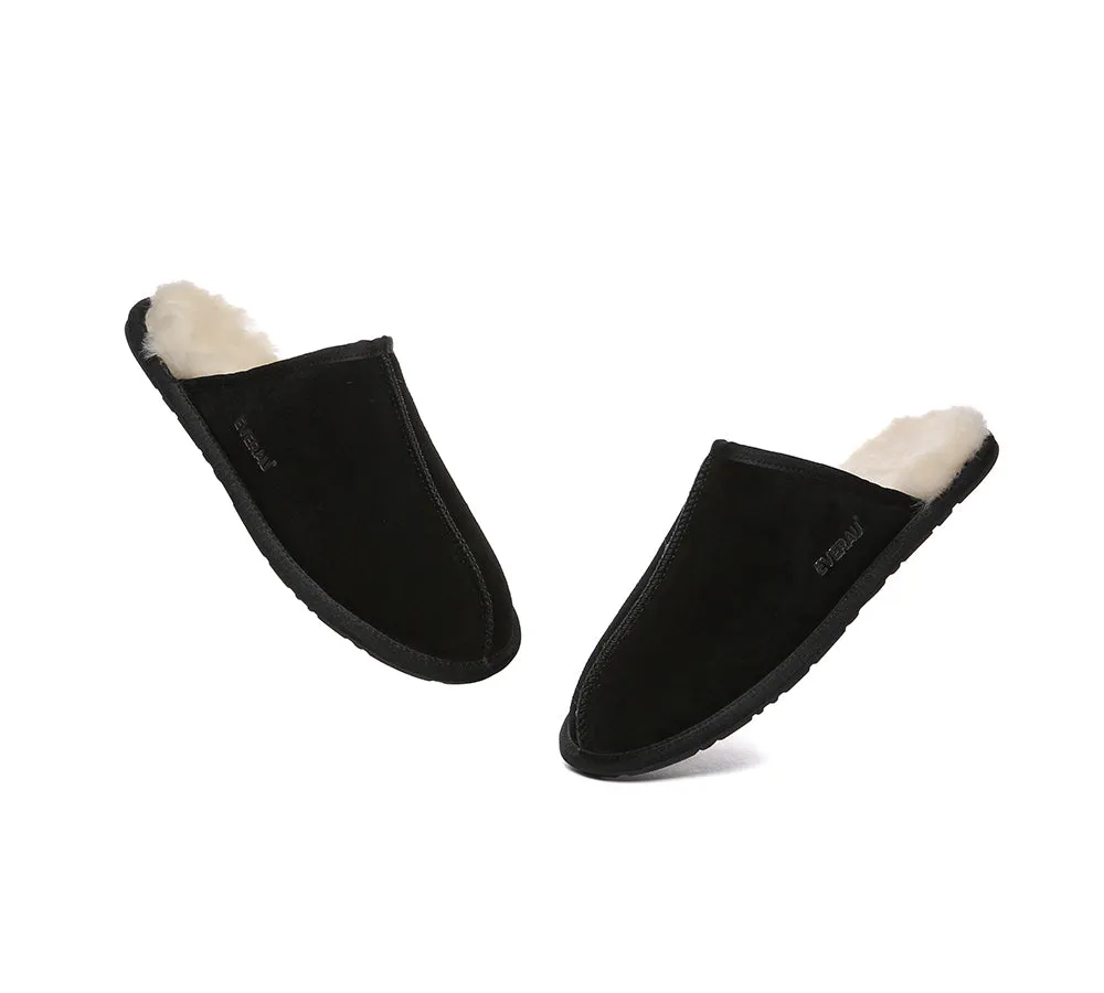 UGG Slippers Men Sheepskin Wool Scuff Bennett