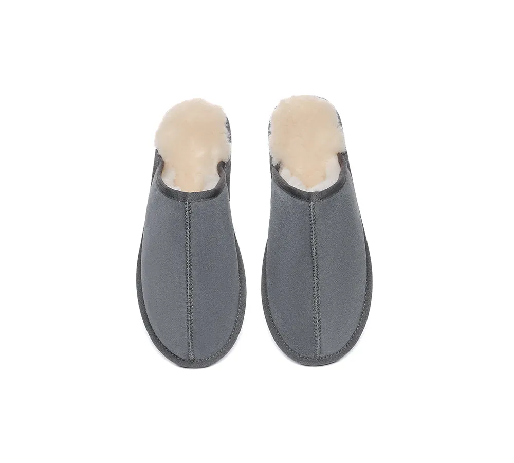 UGG Slippers Men Sheepskin Wool Scuff Bennett