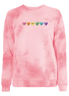 Women's Conversation Heart Classic Cut Pullover