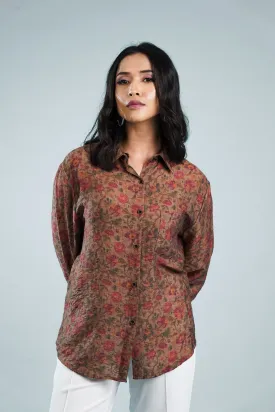 Wooden Floral Summer Shirt